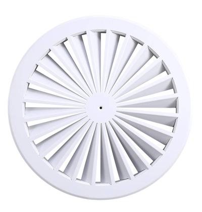 Circular fixed swirl diffuser